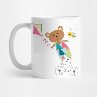 A bear on a bike Mug